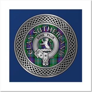 Clan Sutherland Crest & Tartan Knot Posters and Art